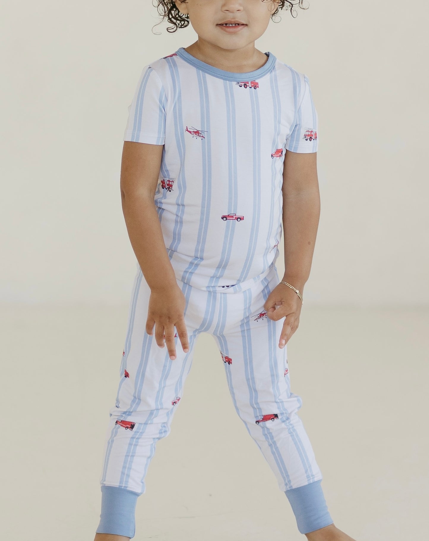 Fire Trucks Two Piece Pajamas
