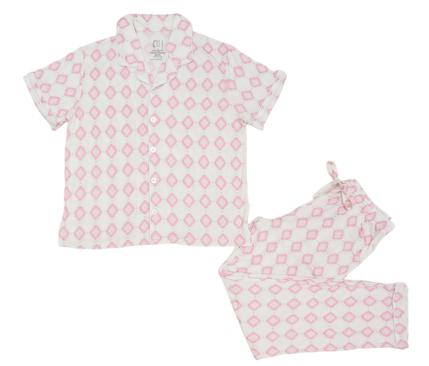 Womens Everleigh Button Down Pants Set