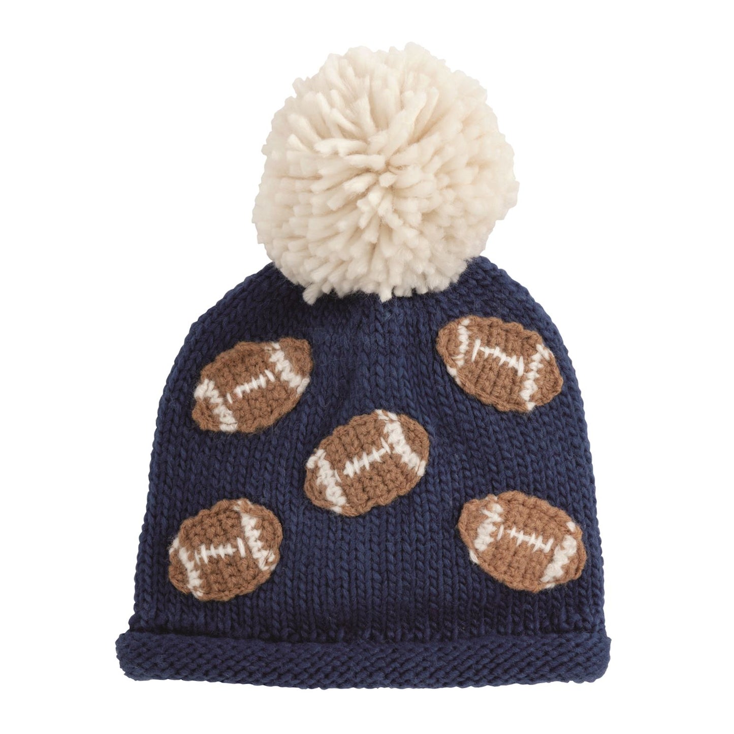 Football Boy Chunky Knit Hat