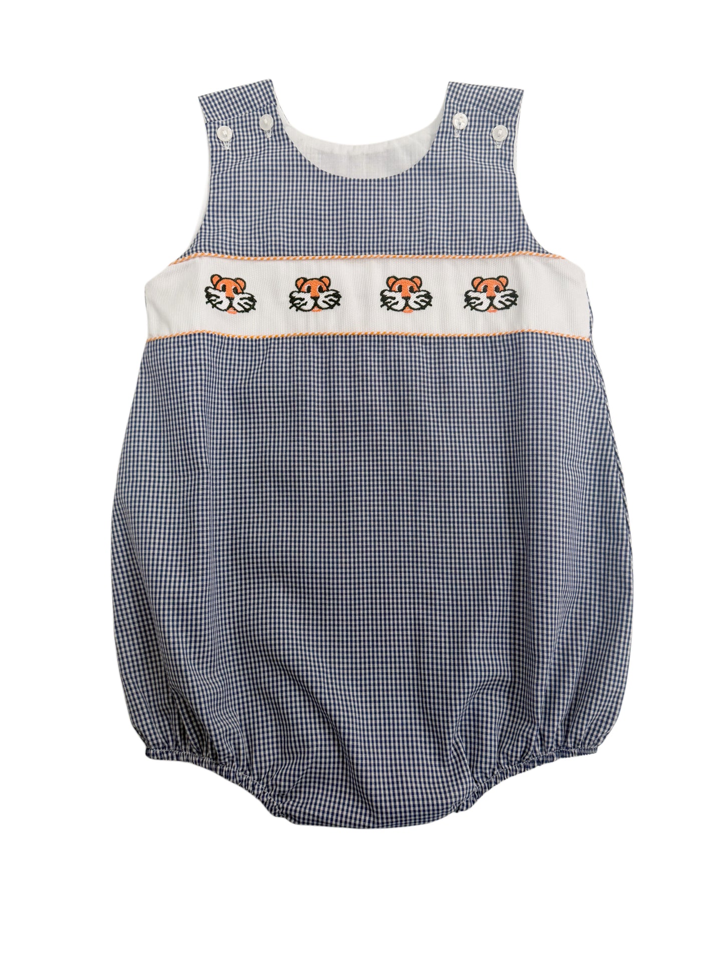 Auburn Tiger Embroidered Boy Bubble