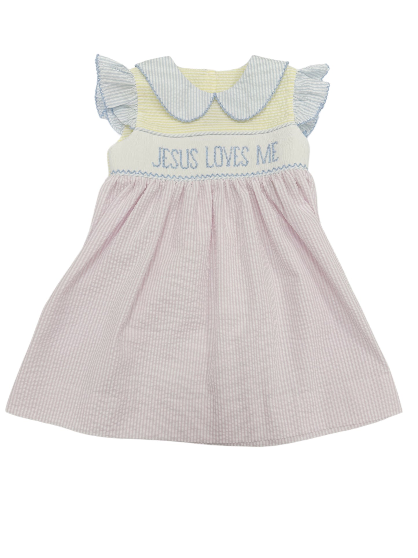 Jesus Loves Me Smocked Dress