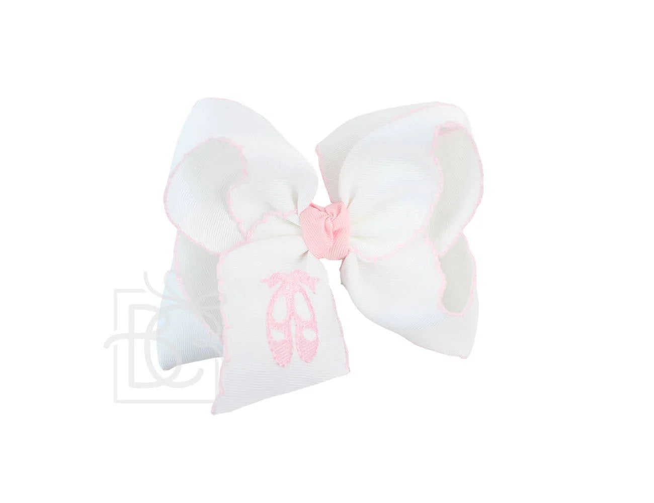 Embroidered Ballet Shoes Bow