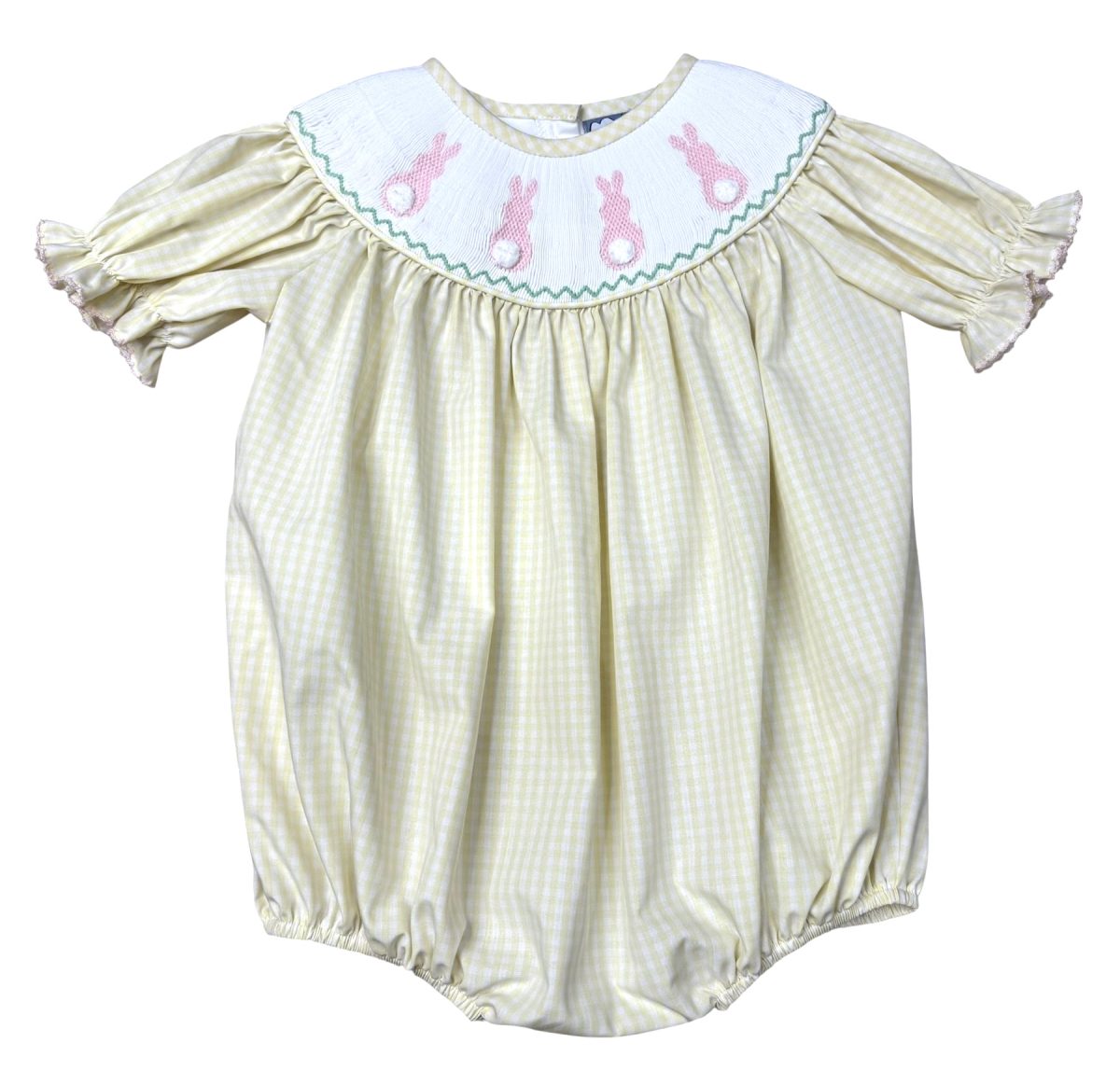 Bunny Hop Smocked Girls Bubble