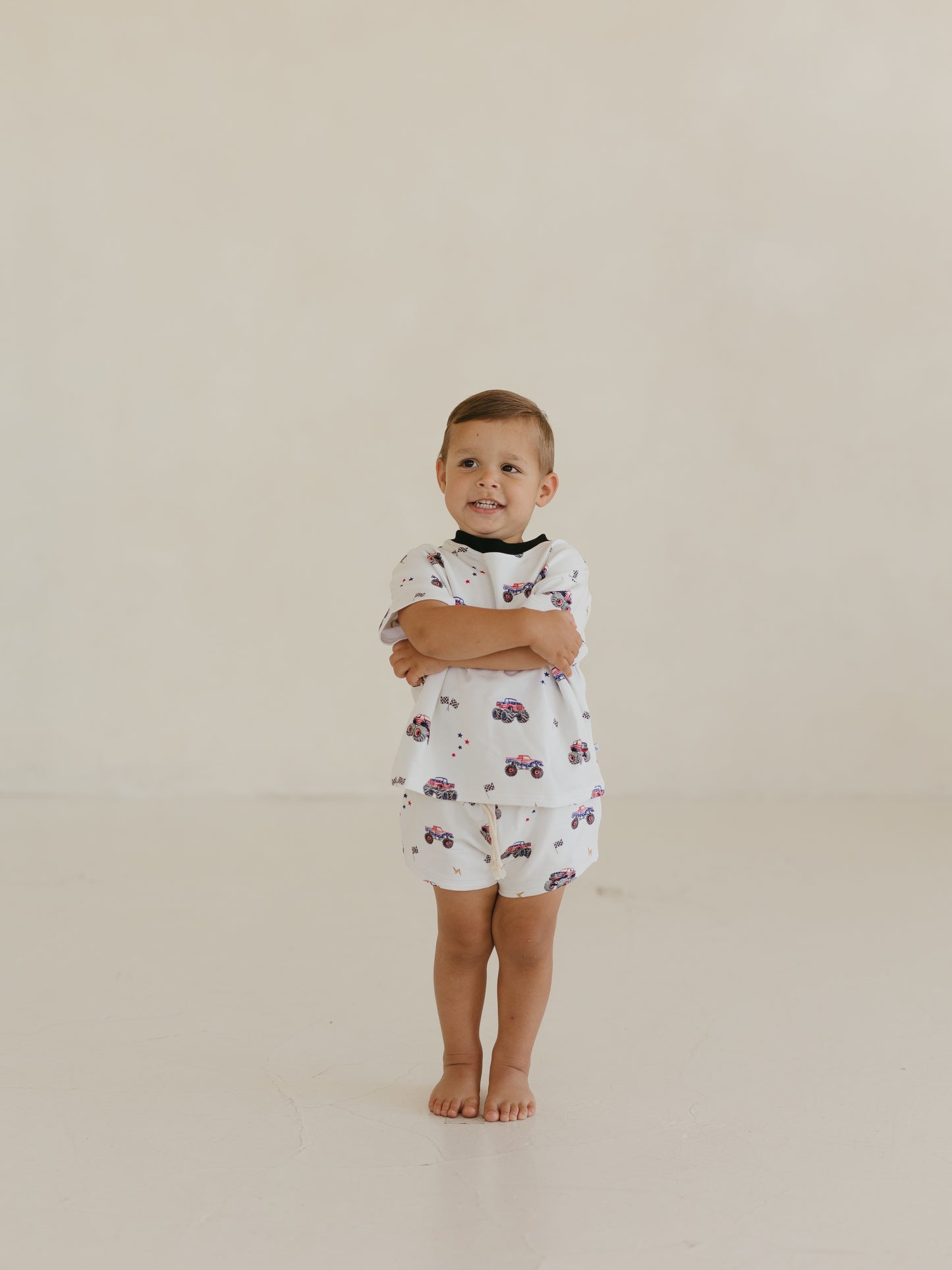 Red, White, & Vroom Short Set