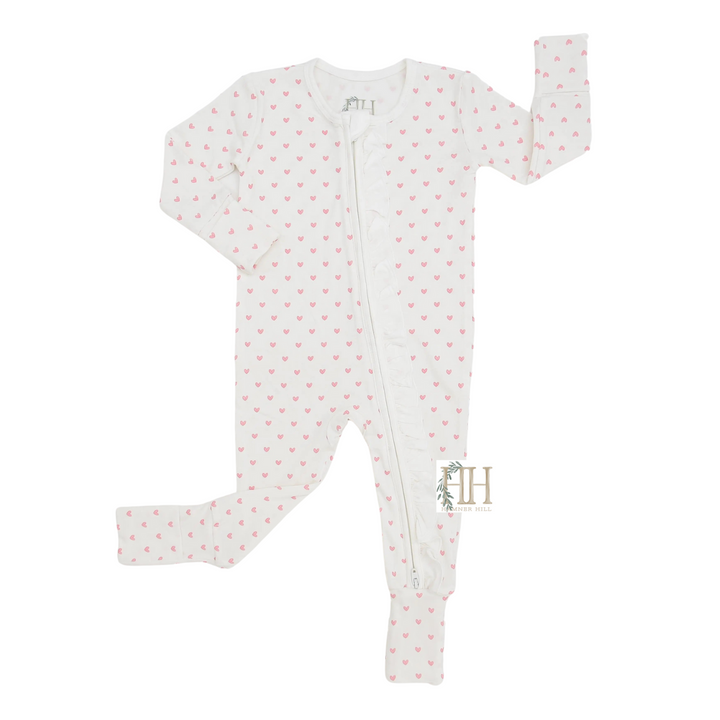 Piece of My Heart Double Zipper Romper