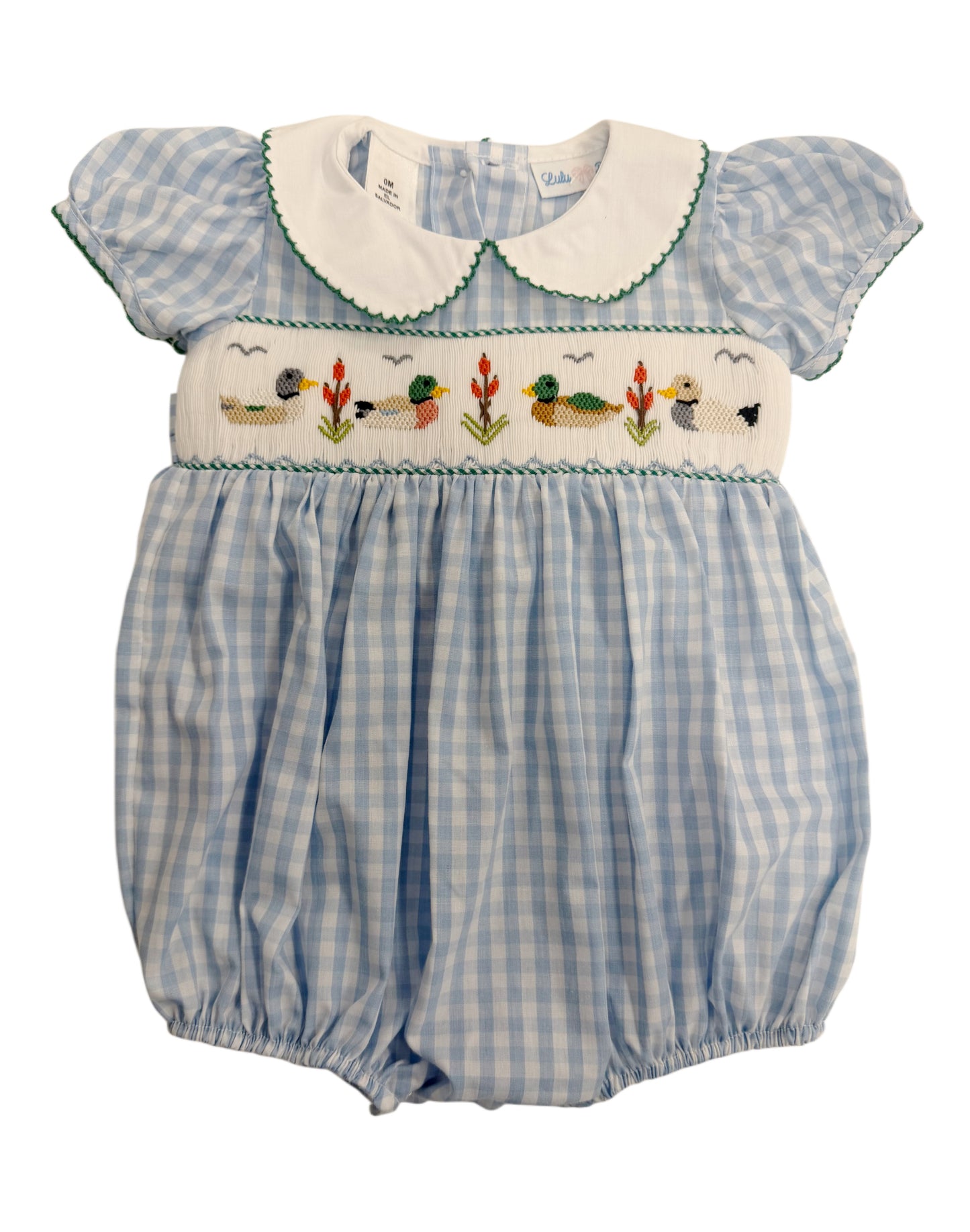 Mallard Duck Smocked Waist Bubble