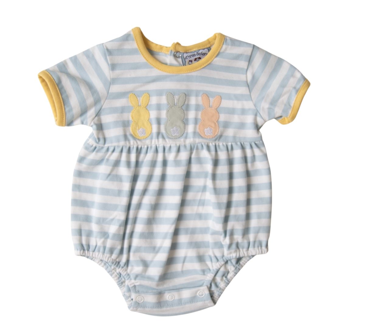 Bunny Applique Boys Bubble