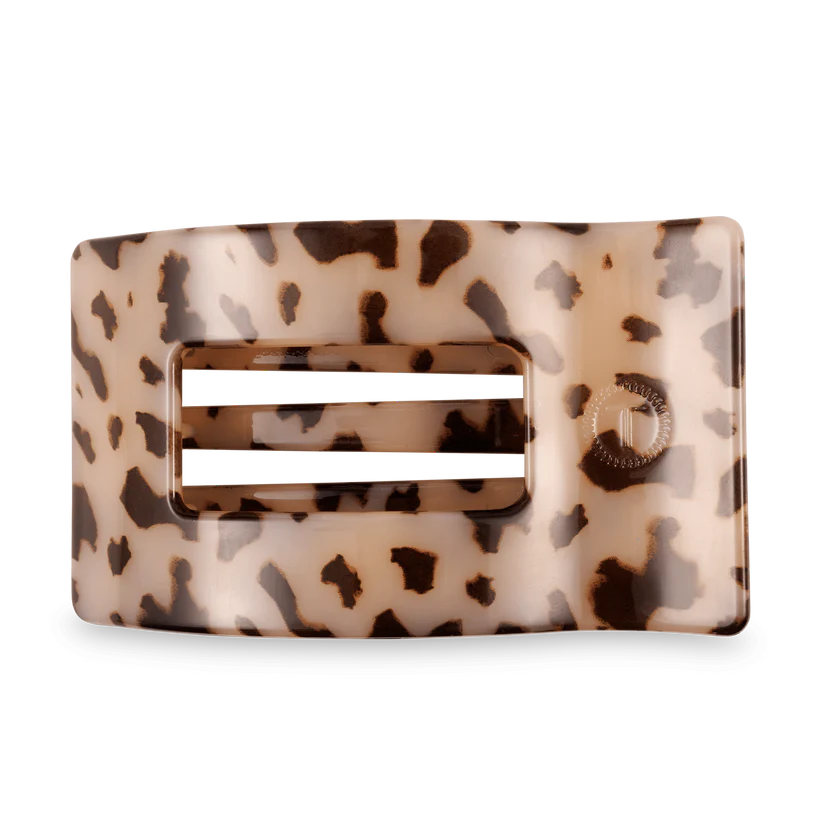 Blonde Tortoise Large Flat Rectangle Hair Clip