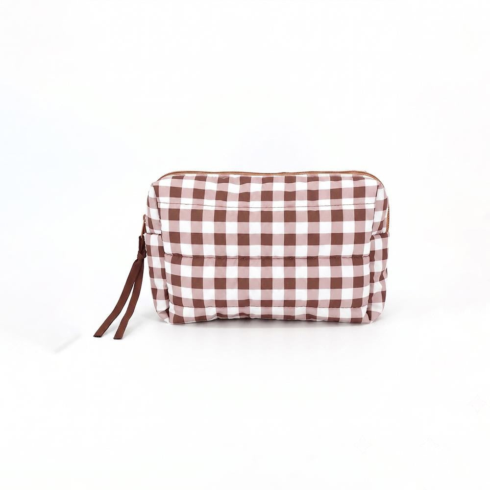 Gingham Puffer
Pouch