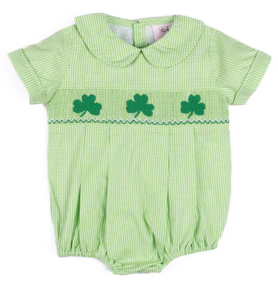 Boys Smocked Clover Bubble