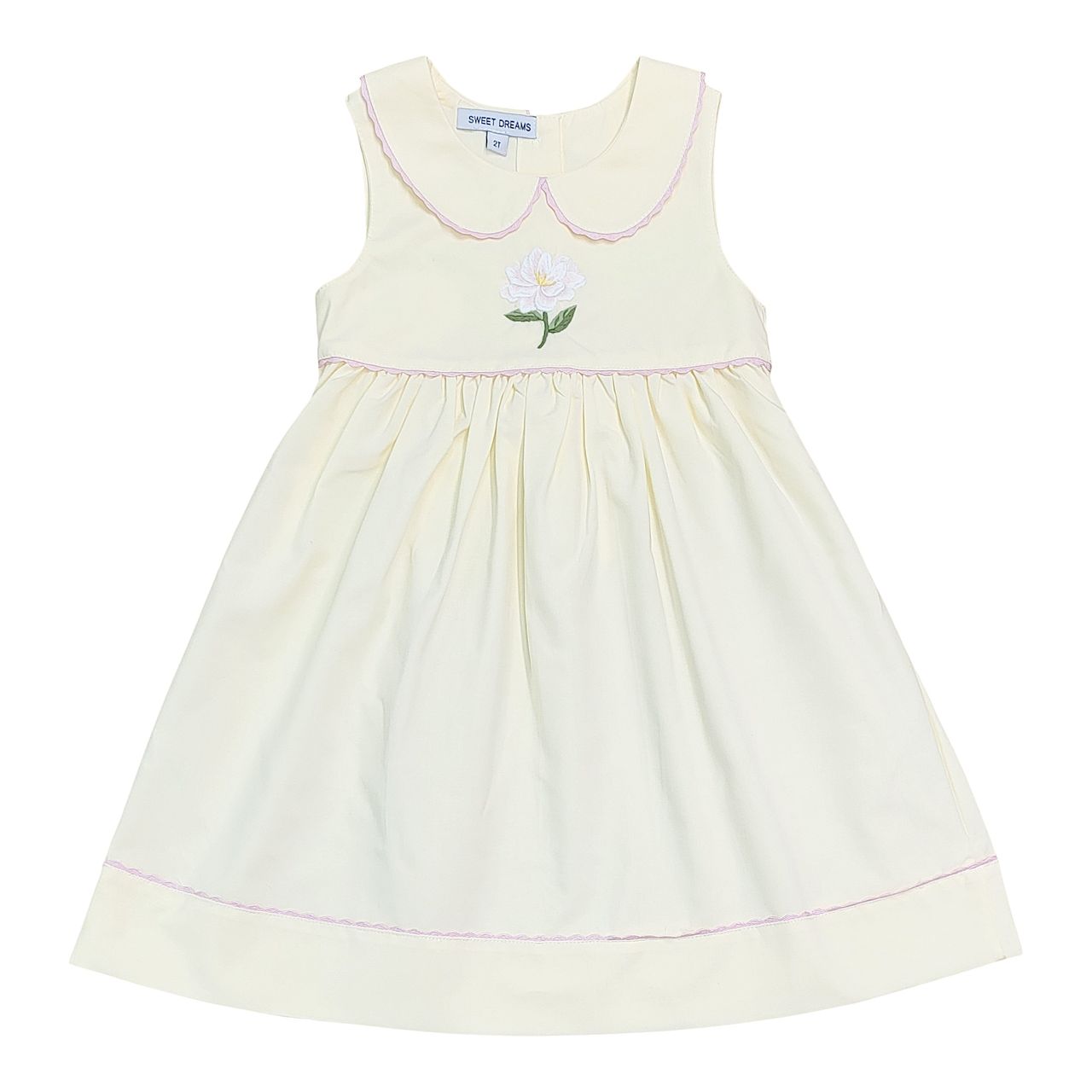 Magnolia Embroidered Yellow Dress