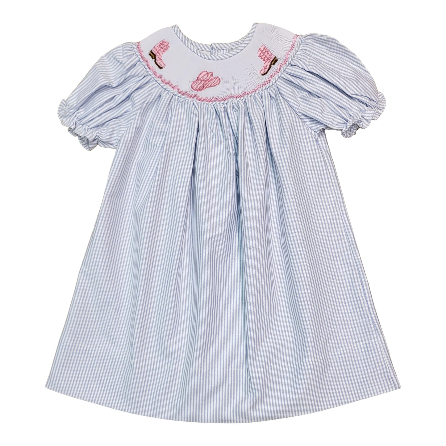 Cowgirl Boots & Smocked Dress