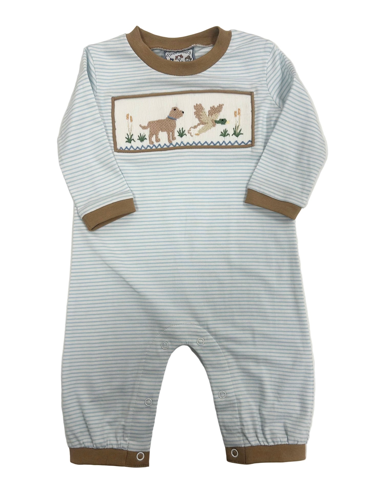 Duck Hunt Smocked Boys Romper
