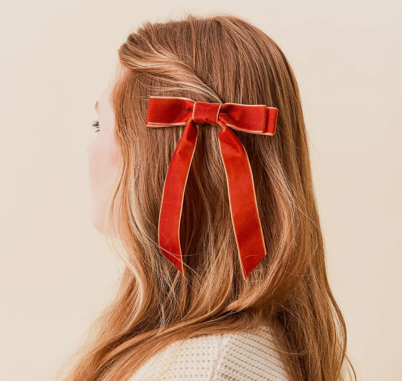 Red Velvet Hair Bow