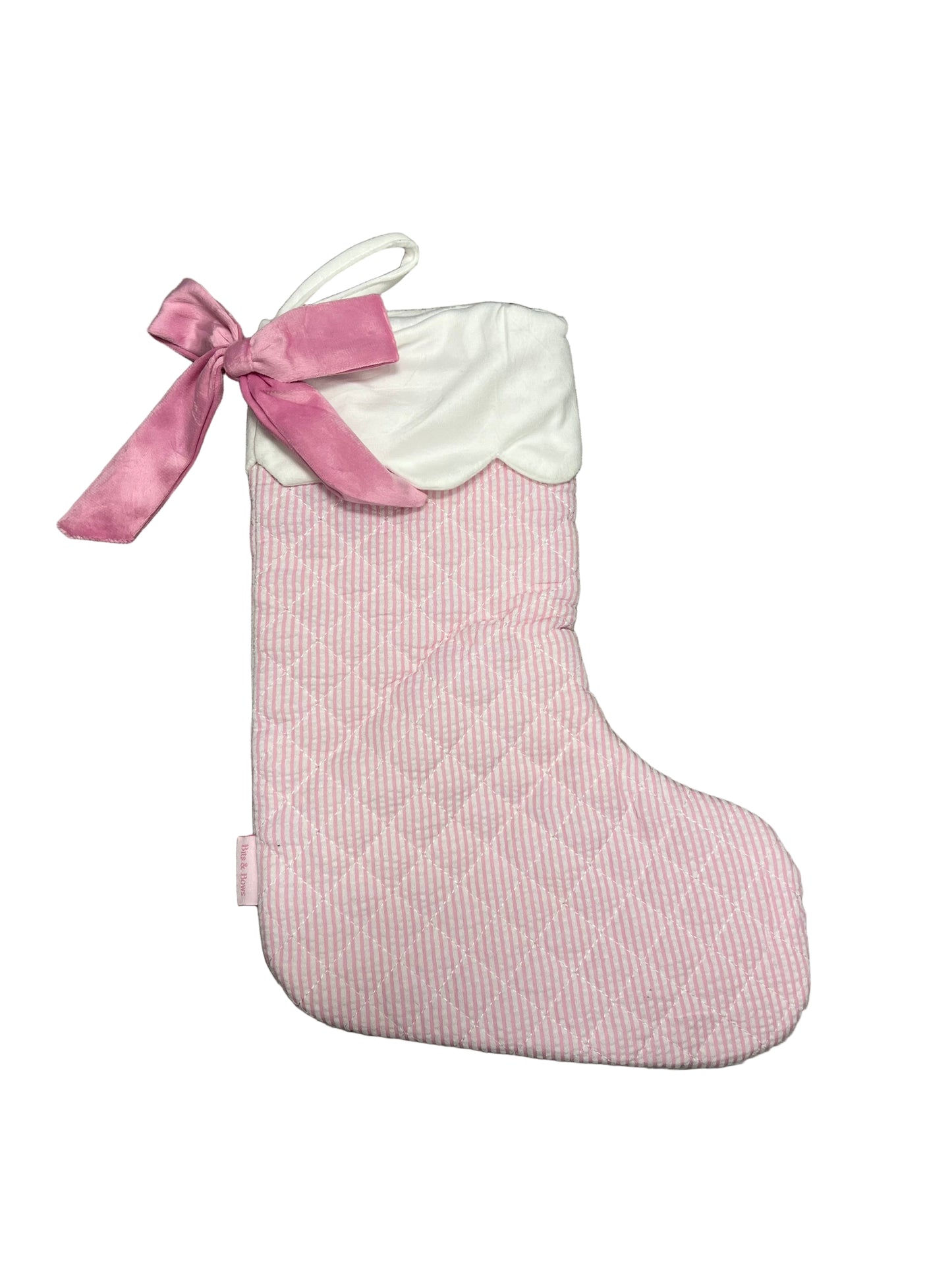 Pink Striped Stocking