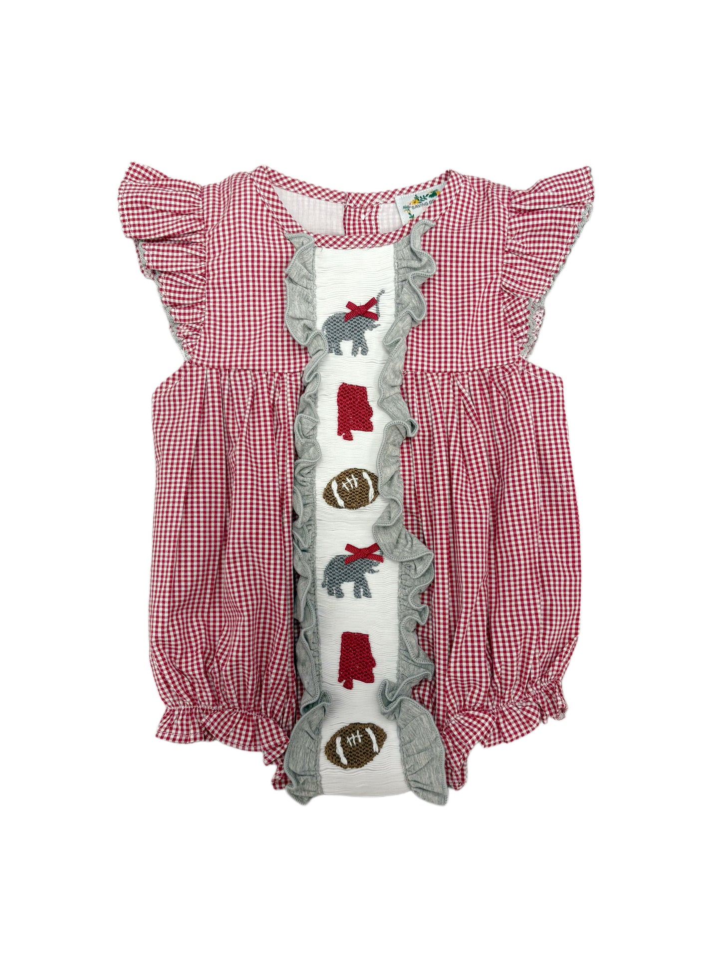 Crimson Smocked Bubble
