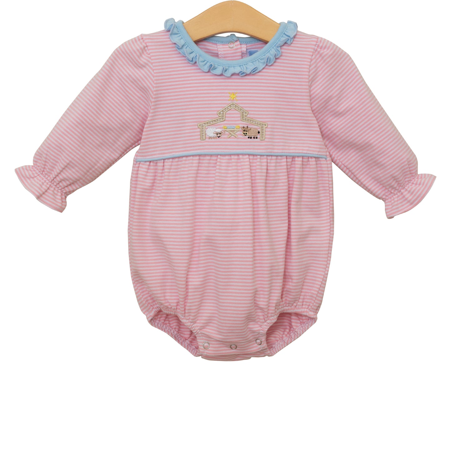 Girls Nativity Ruffle Bubble