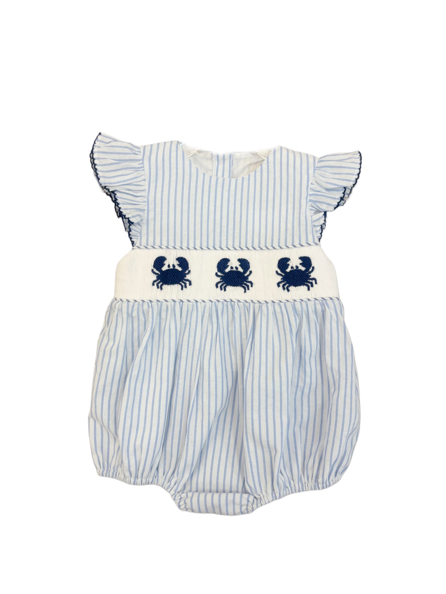Girls Smocked Crabs Bubble