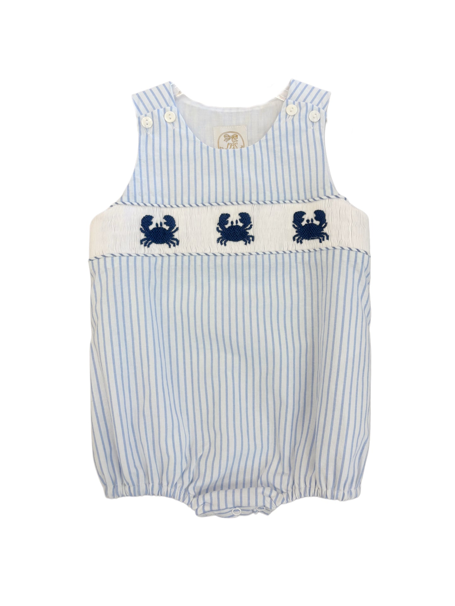 Boys Smocked Crabs Bubble