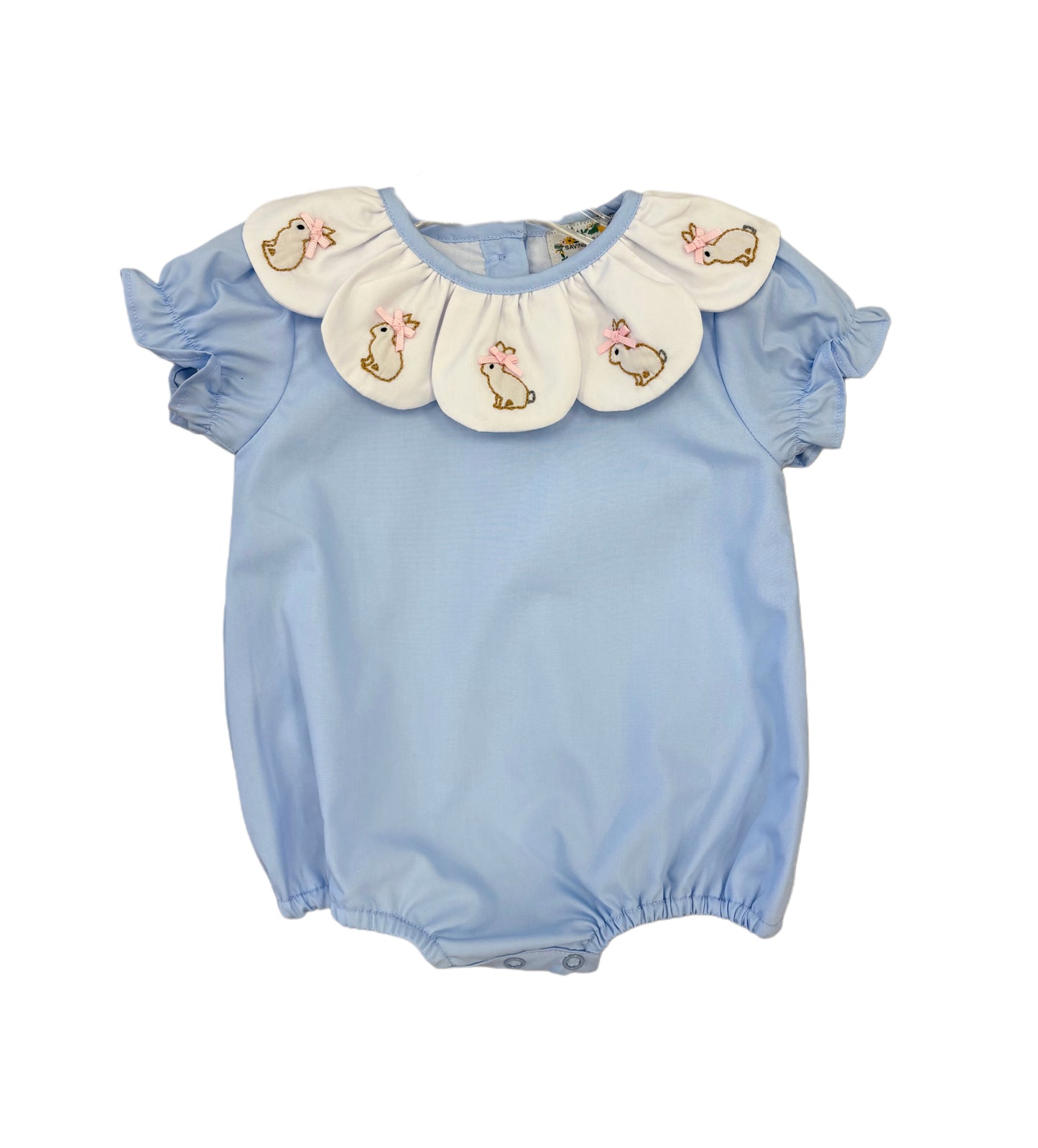 Girls Embroidered Bunnies Bubble