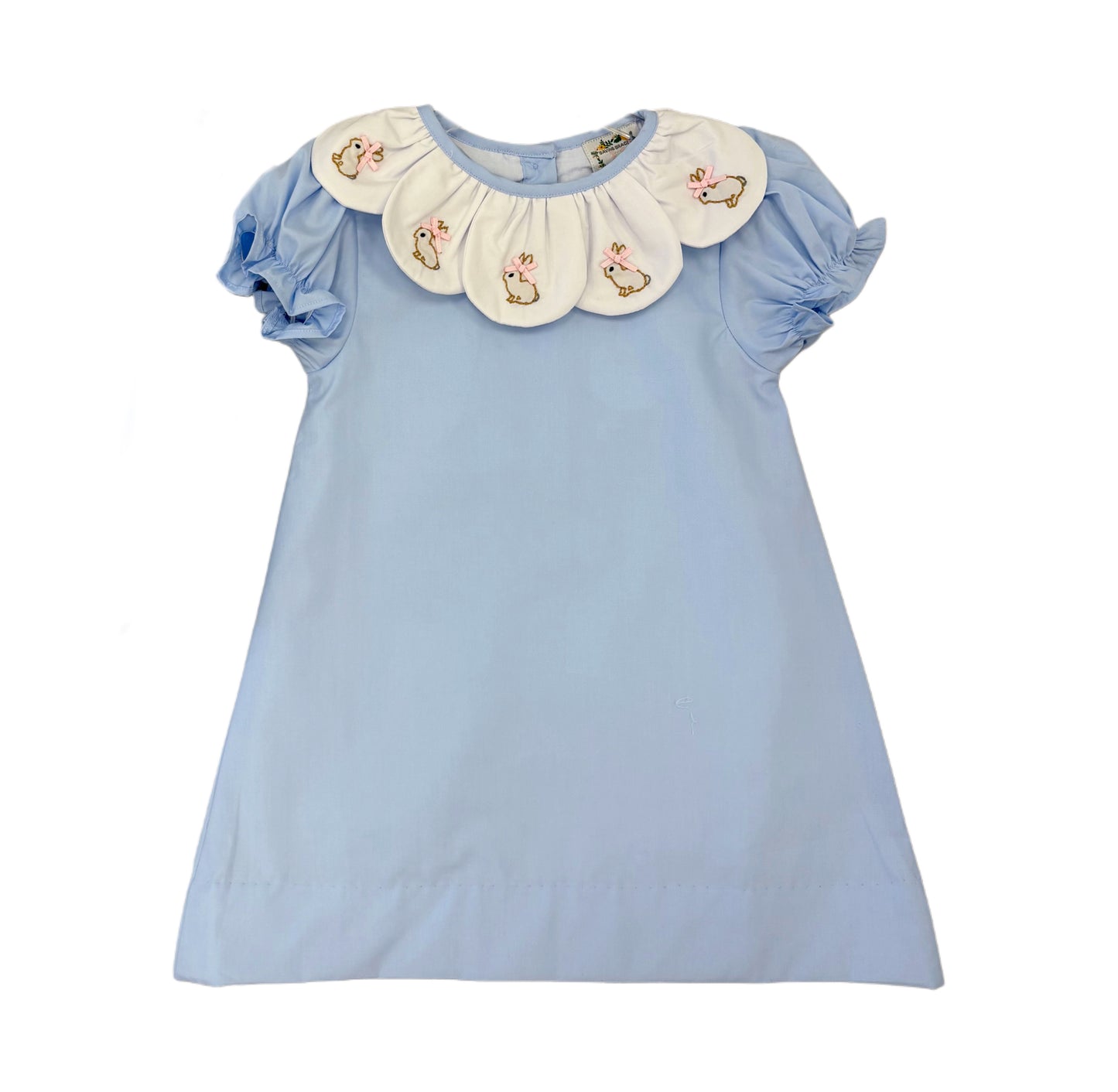 Girls Embroidered Bunnies Dress