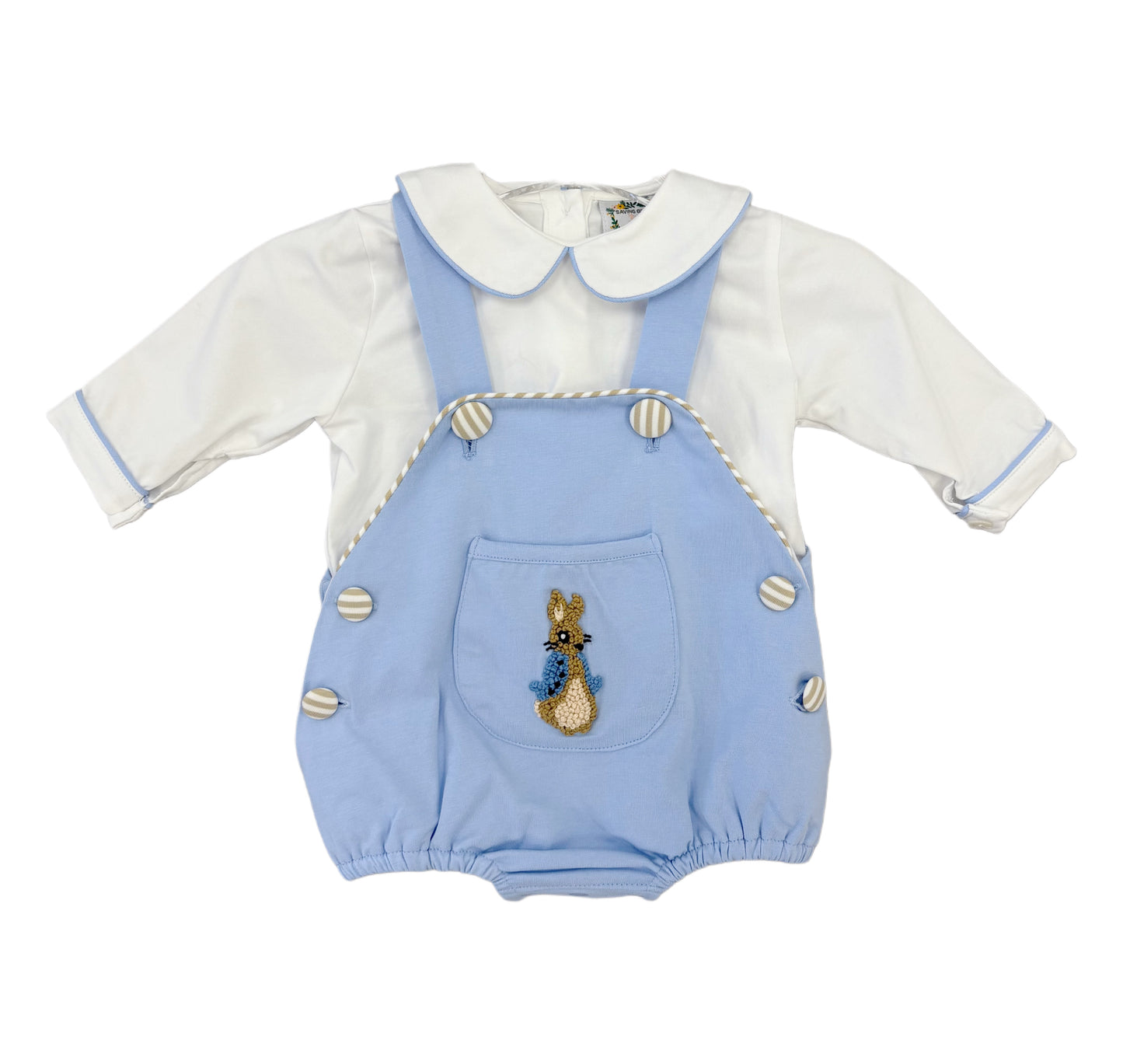 Boys French Knot Cottontail Bubble