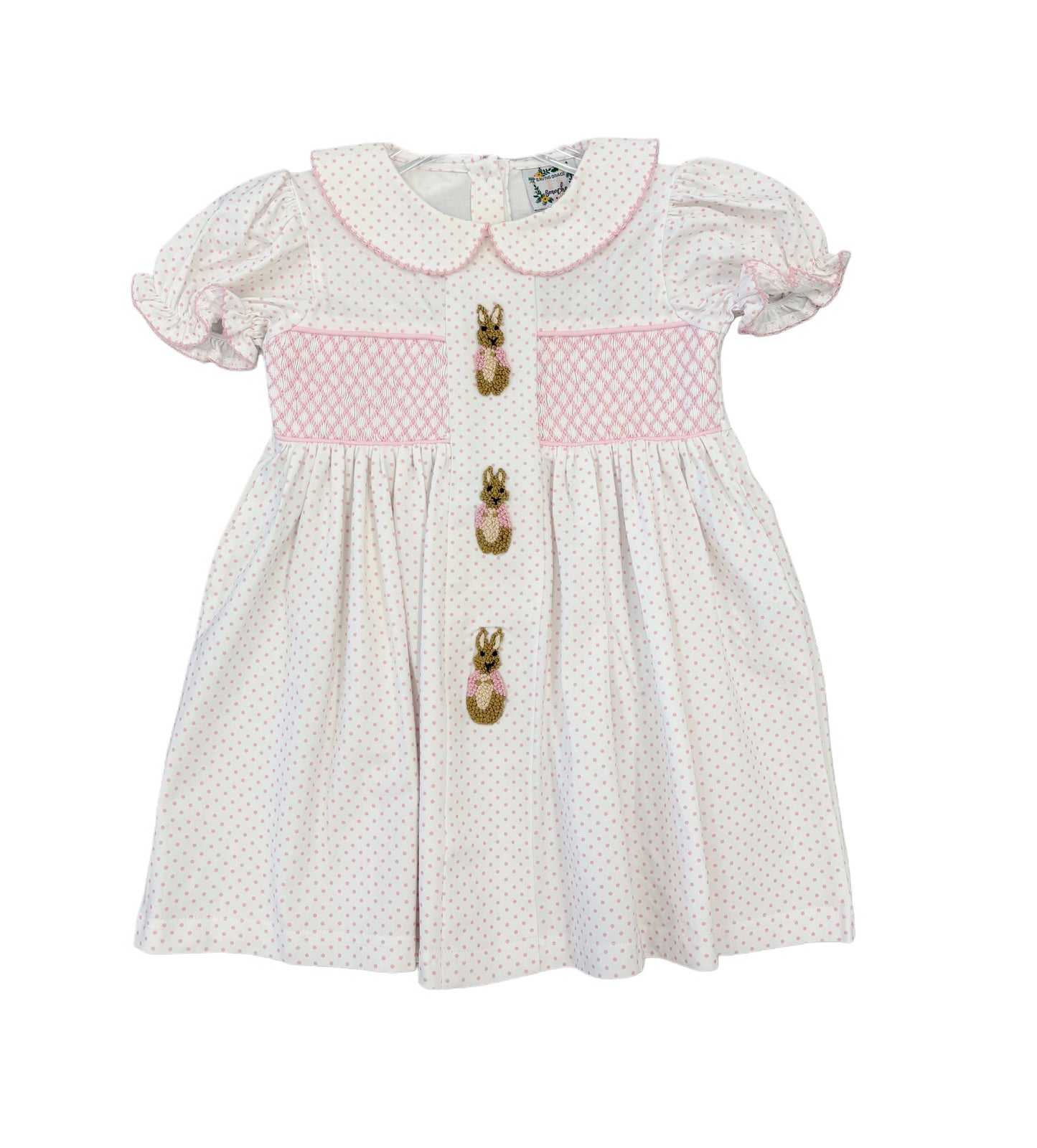 Girls French Knot Cottontail Dress