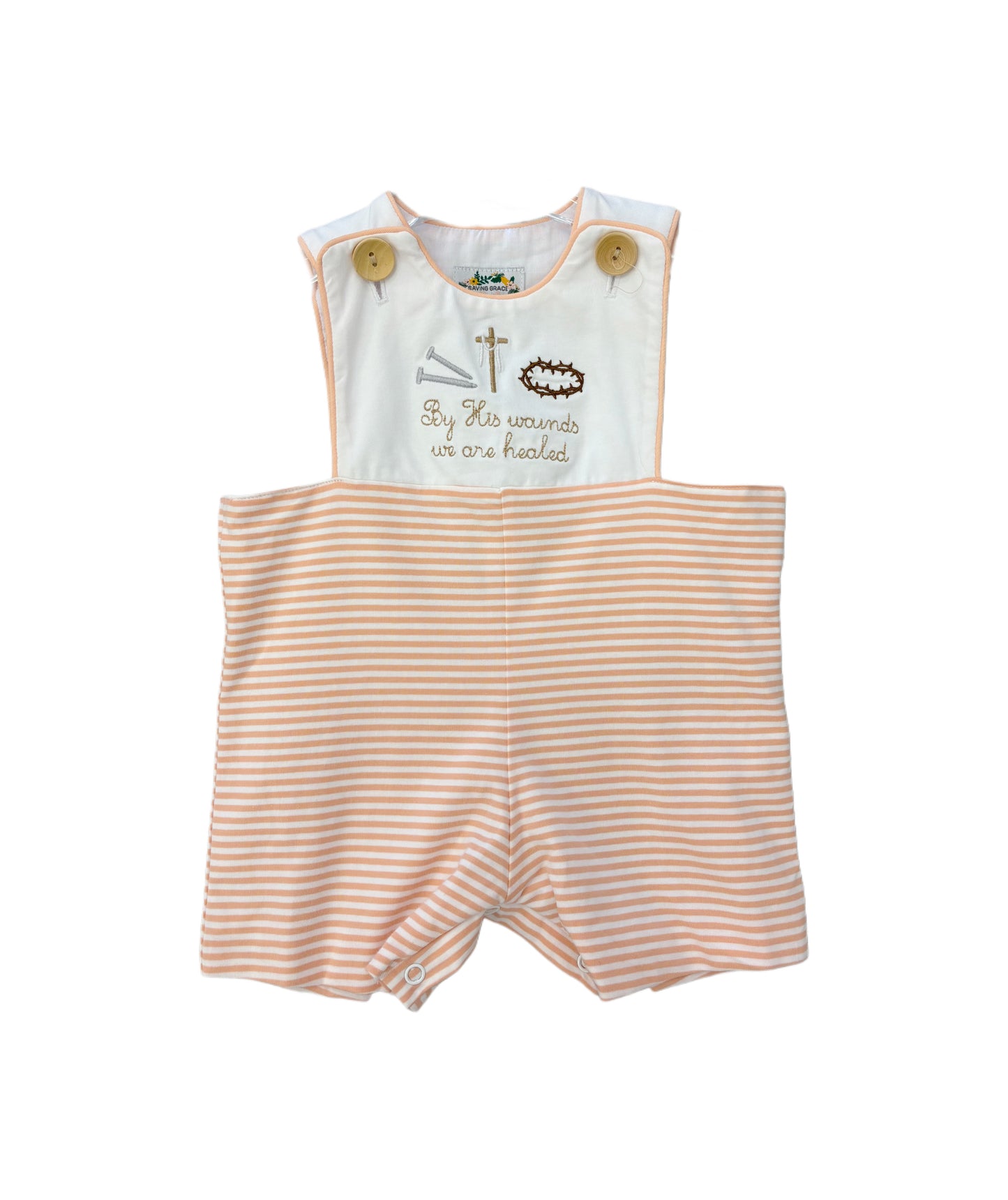 Boys We Are Healed French Knot Shortall