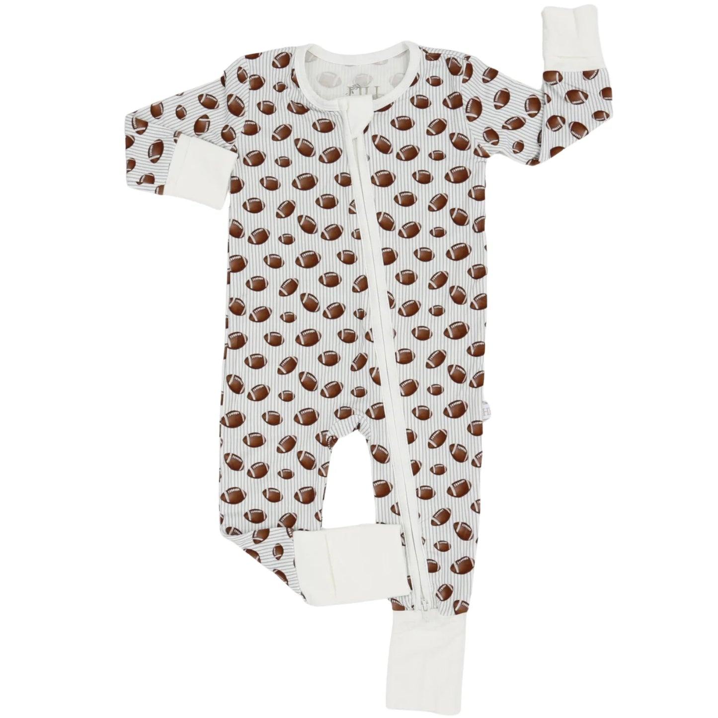Boys Football Zipper Romper