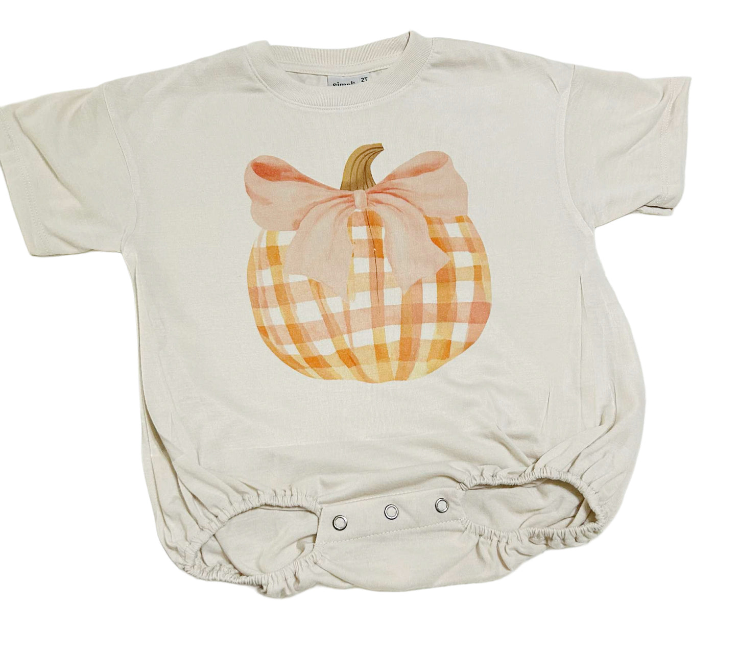 Gingham Pumpkin Bubble
