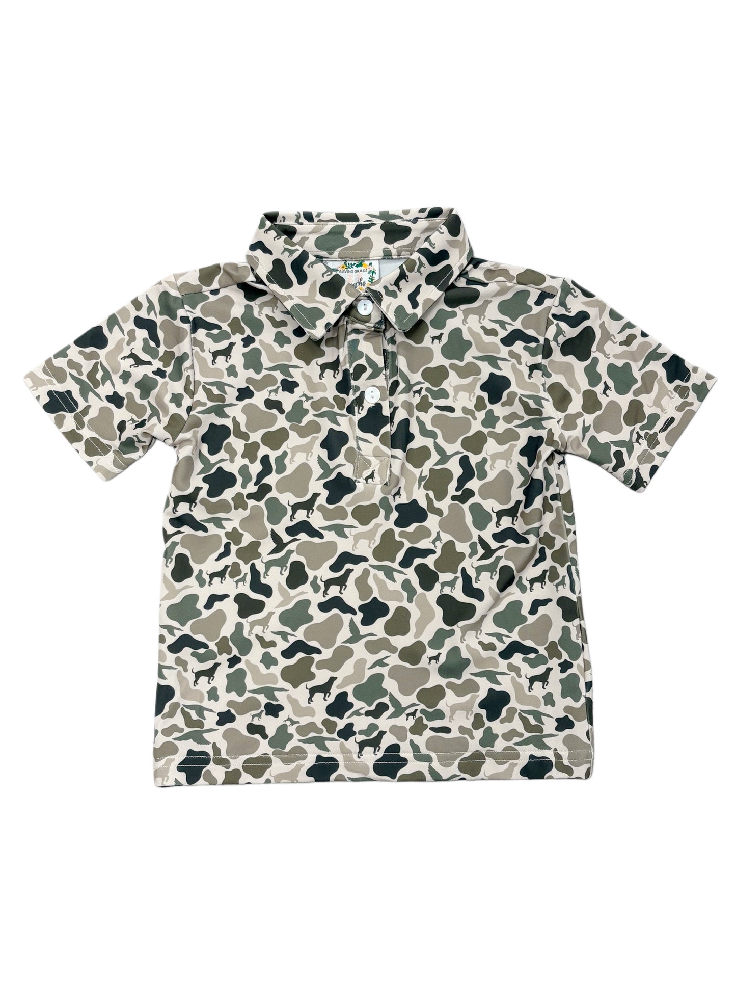 BOYS CAMO COLLARS
POLO SHIRT