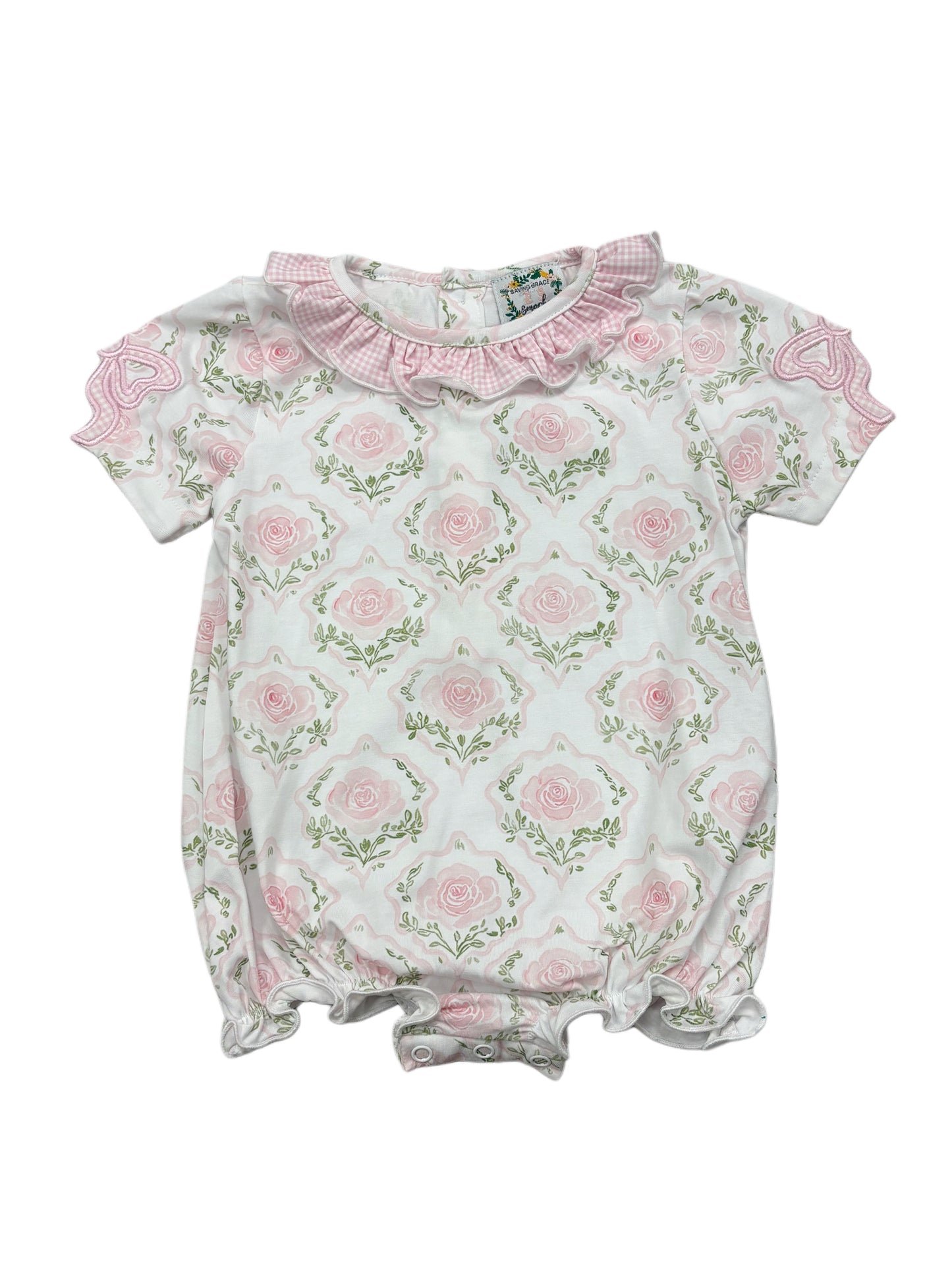 GIRLS STRIPES & ROSES KNIT BUBBLE