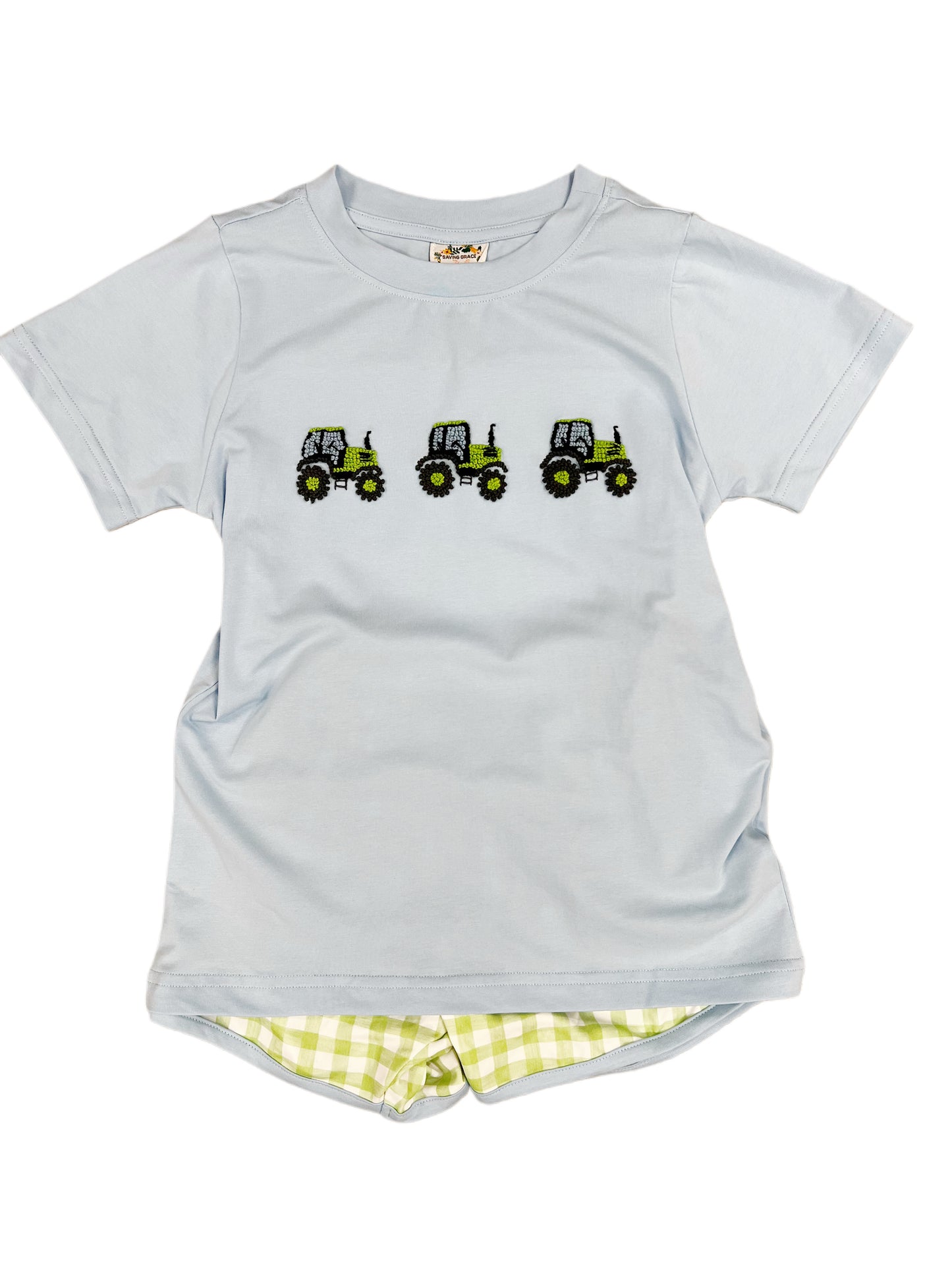 Boys Tractor Pull Short Set