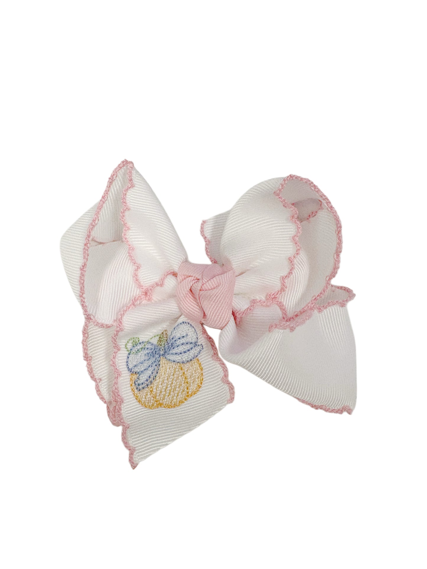 Pumpkin Embroidered Bows
