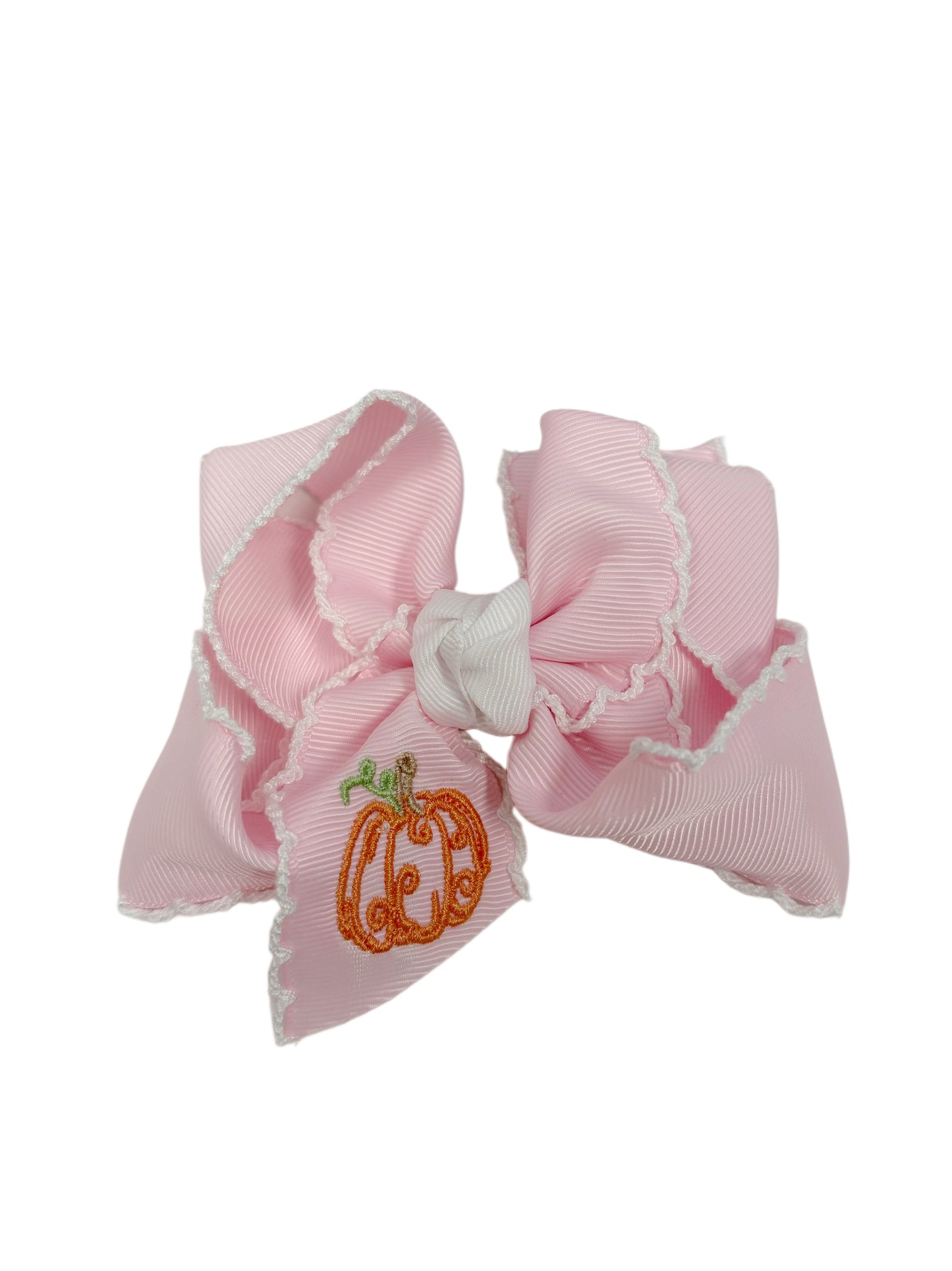 Pumpkin Embroidered Bows
