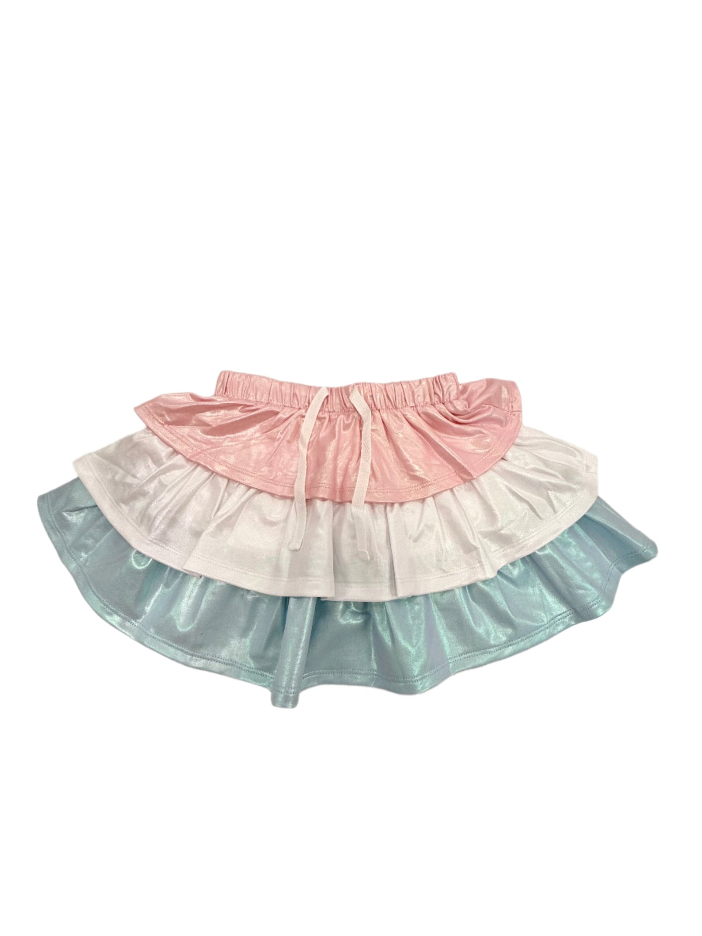 Zena Metallic Tier Skirt