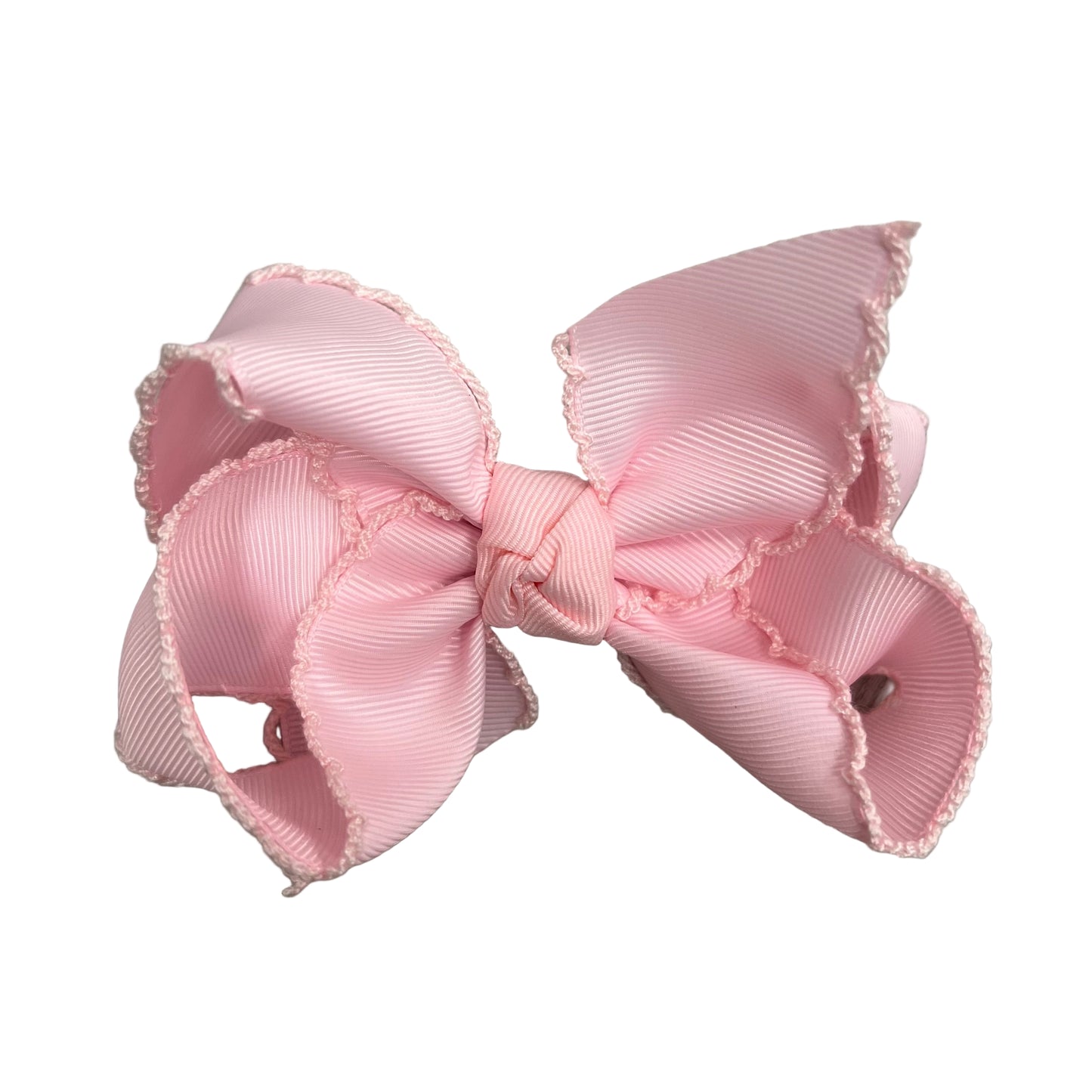 Crochet Edge Bows- 4.5"