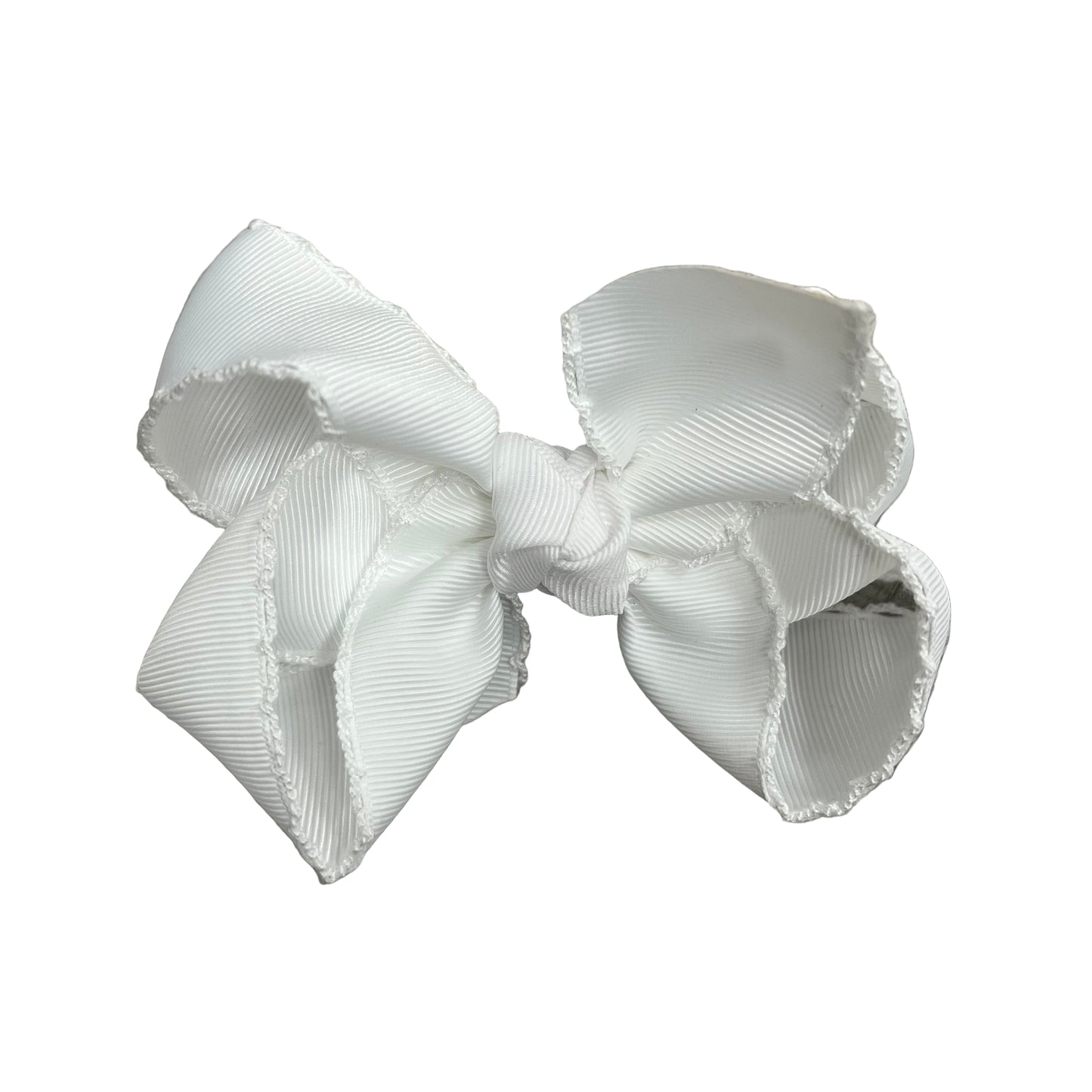 Crochet Edge Bows- 4.5"