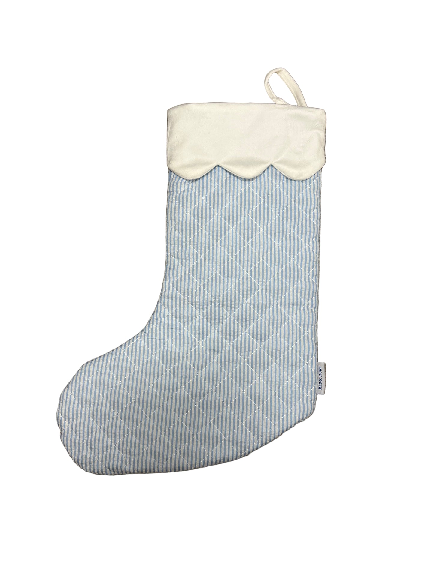 Blue Striped Stocking