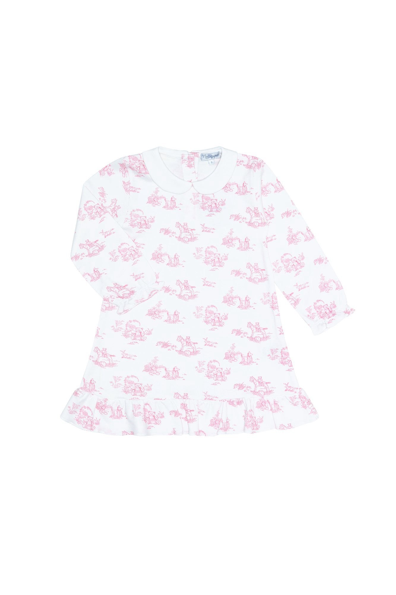Pink Toile LS Playtime Dress