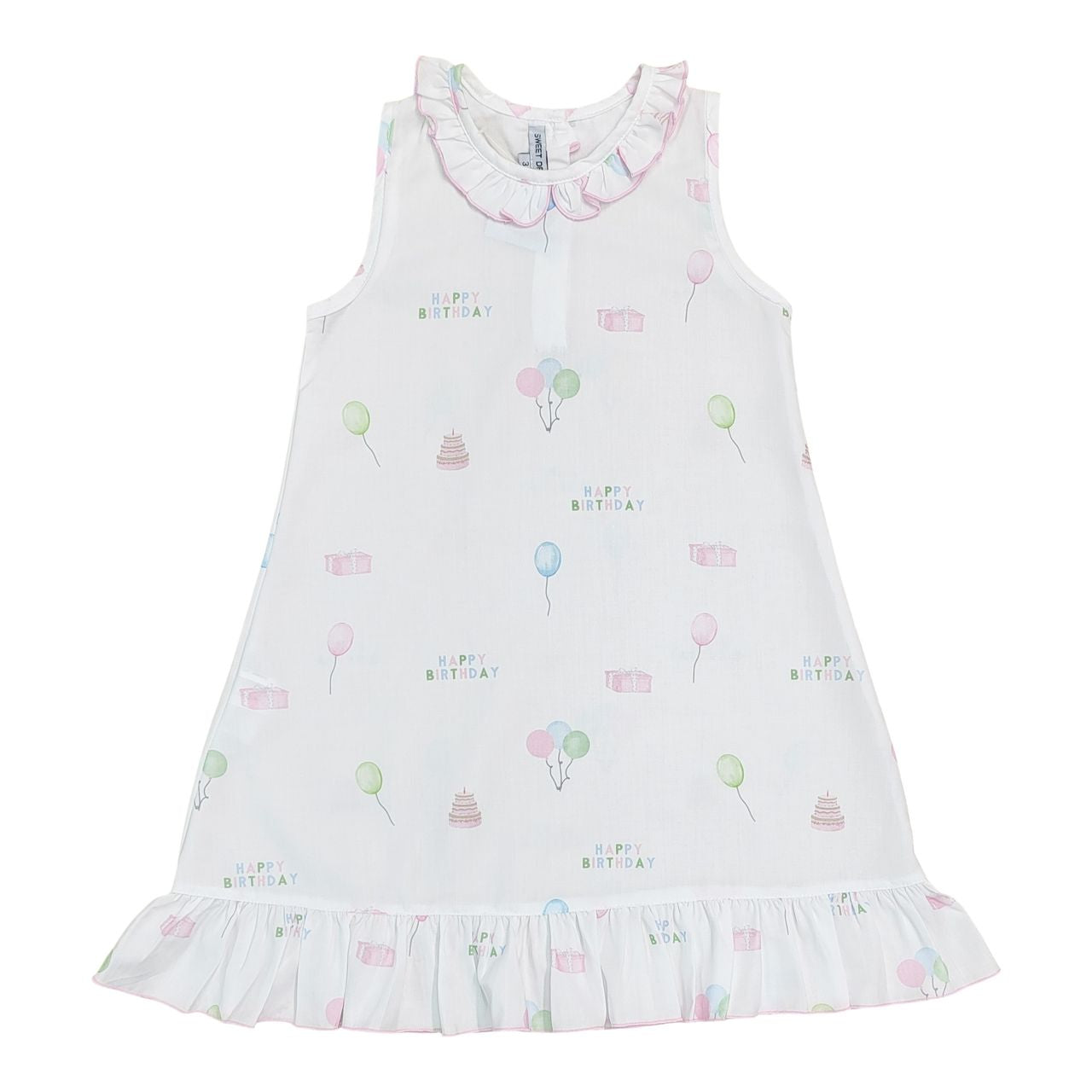 Happy Birthday Print Gown