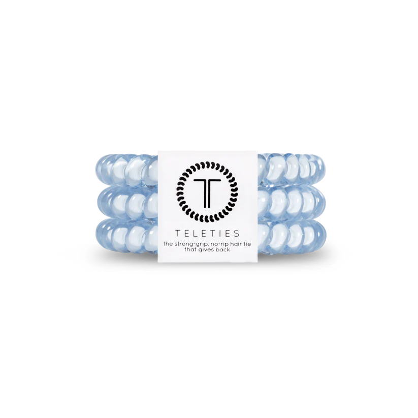 Washed Denim Small Hair Ties