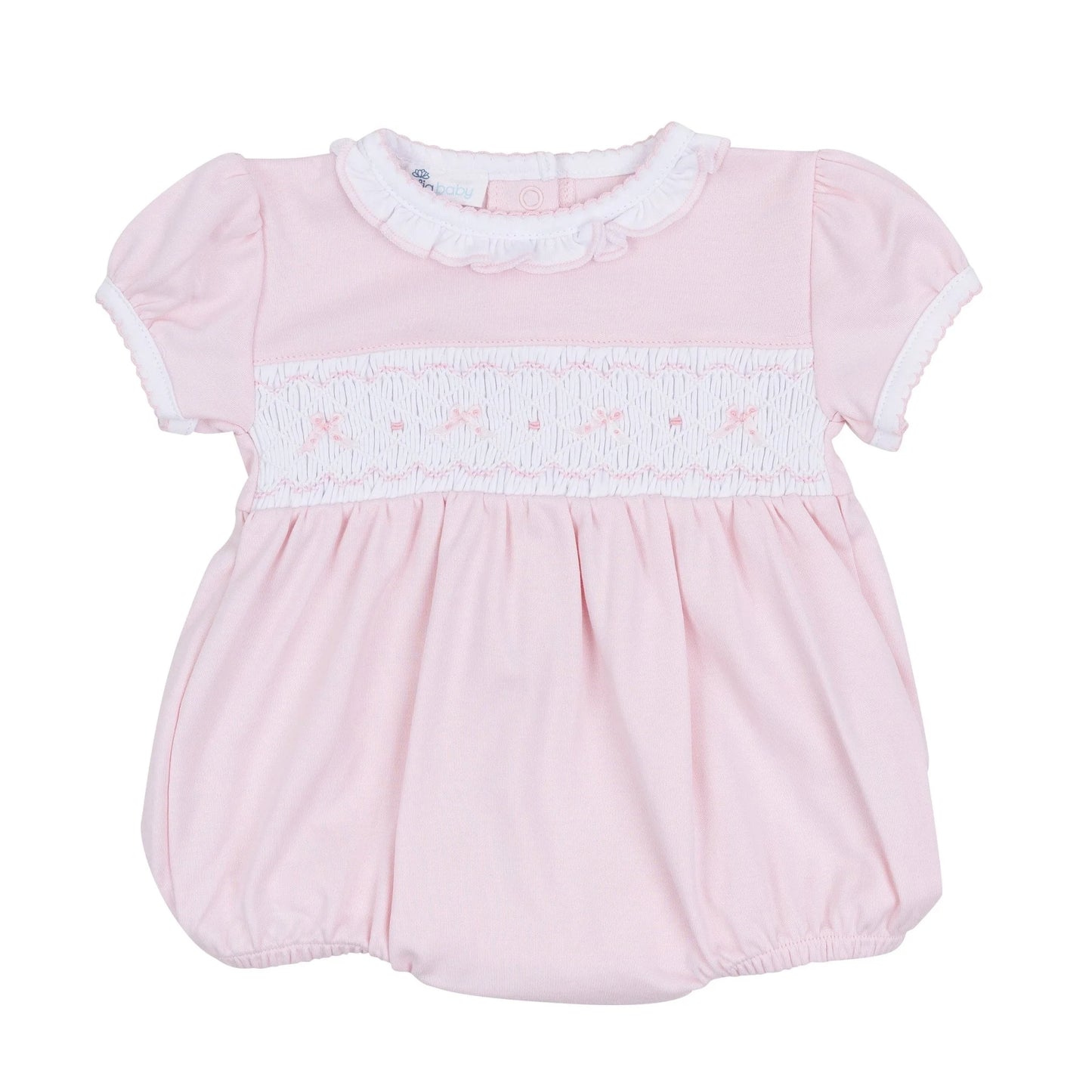 Amelia's Classics Pink Smocked Bubble