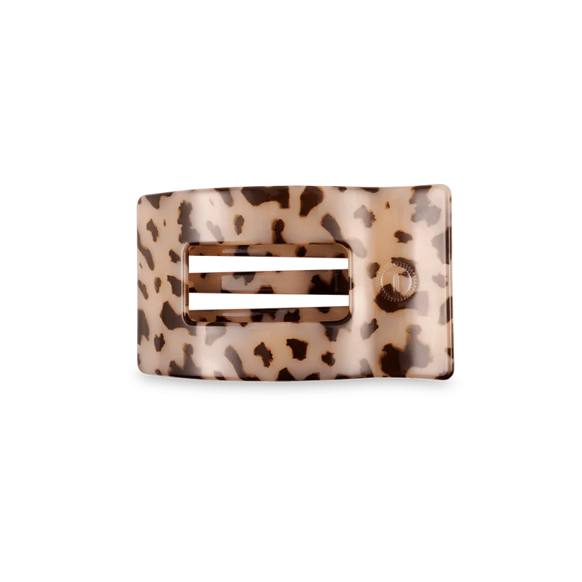 Blonde Tortoise Small Flat Rectangle Hair Clip