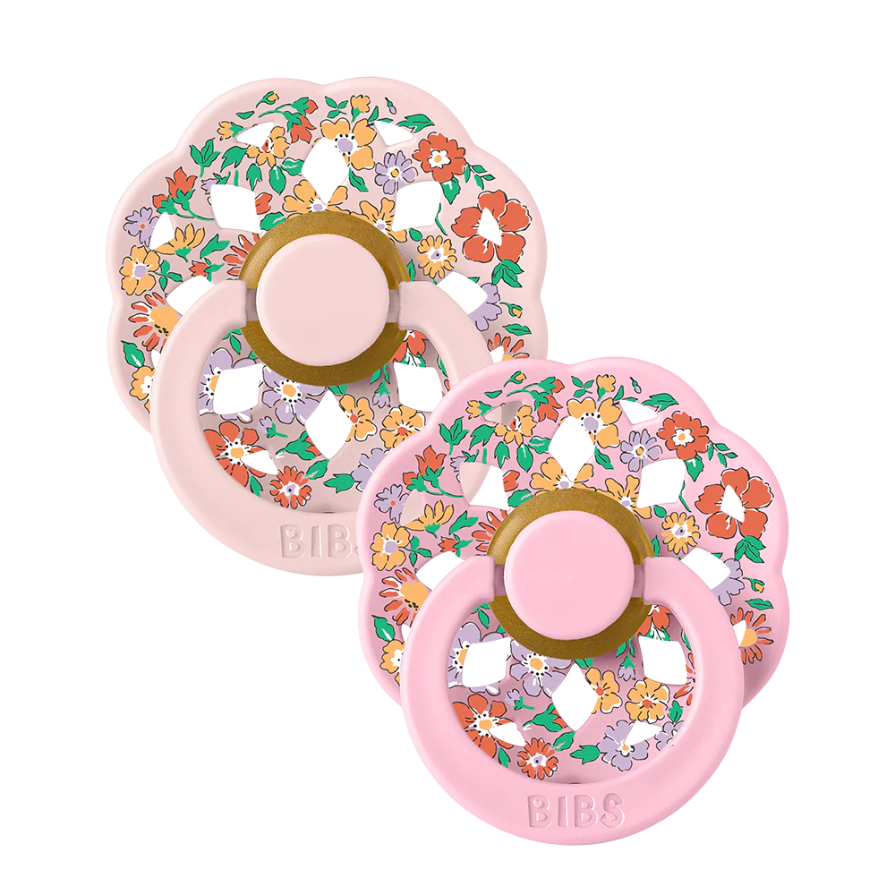 2 Pack Round Pacifier - Oscar Meadow/Blossom