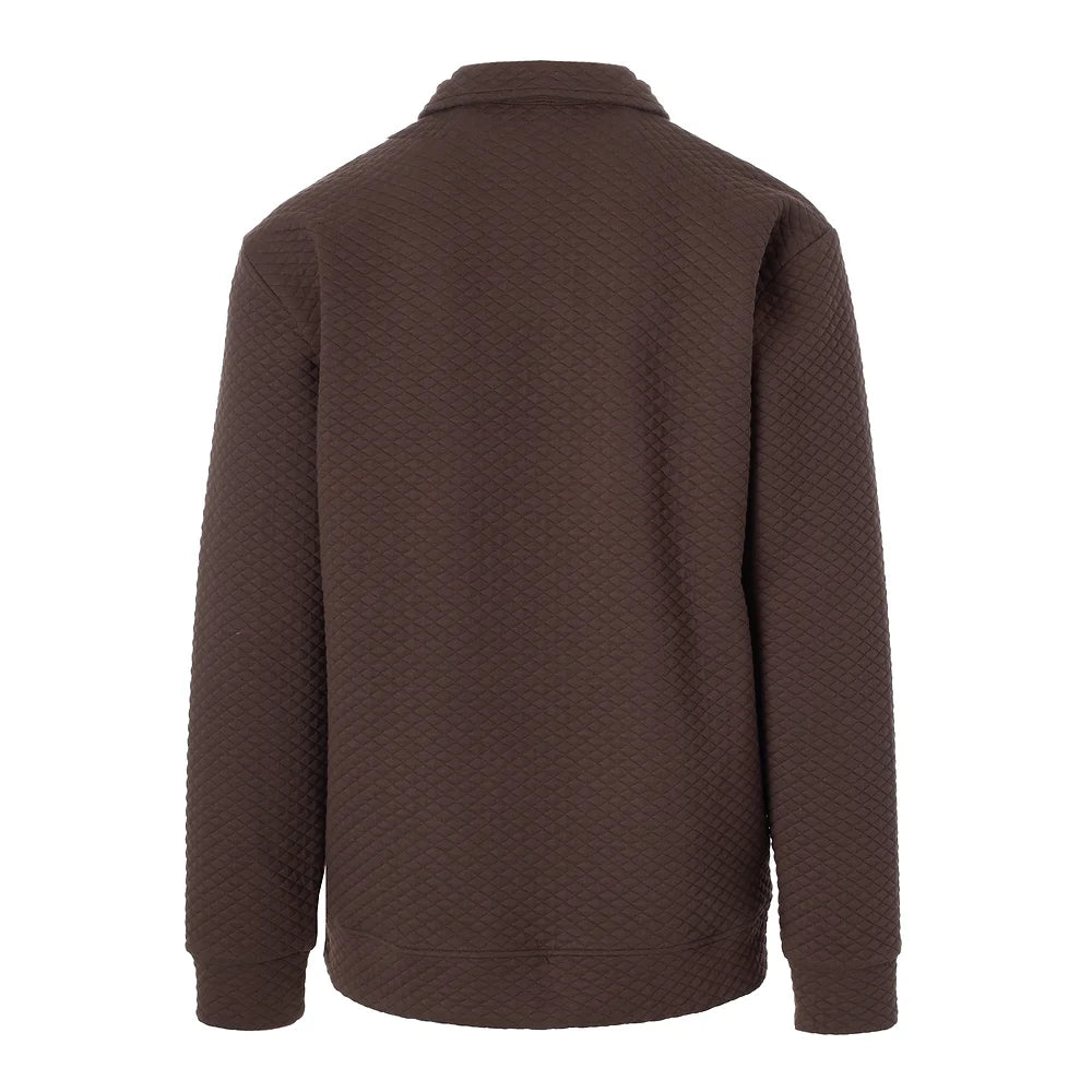Youth Roost Drake Quarter Zip- Brown