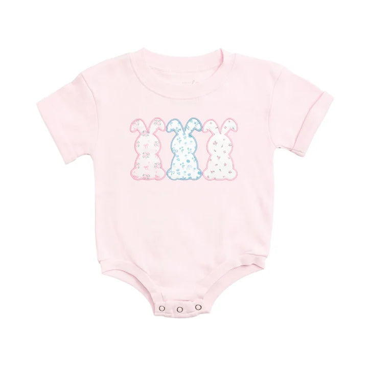 Floral Bunny Patch Romper