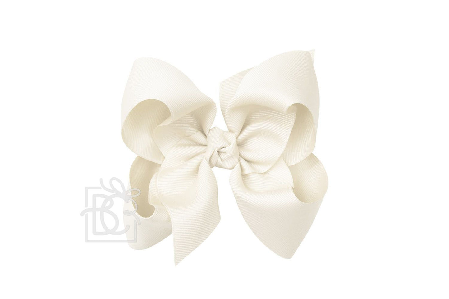 Signature Grosgrain Bow- Antique White