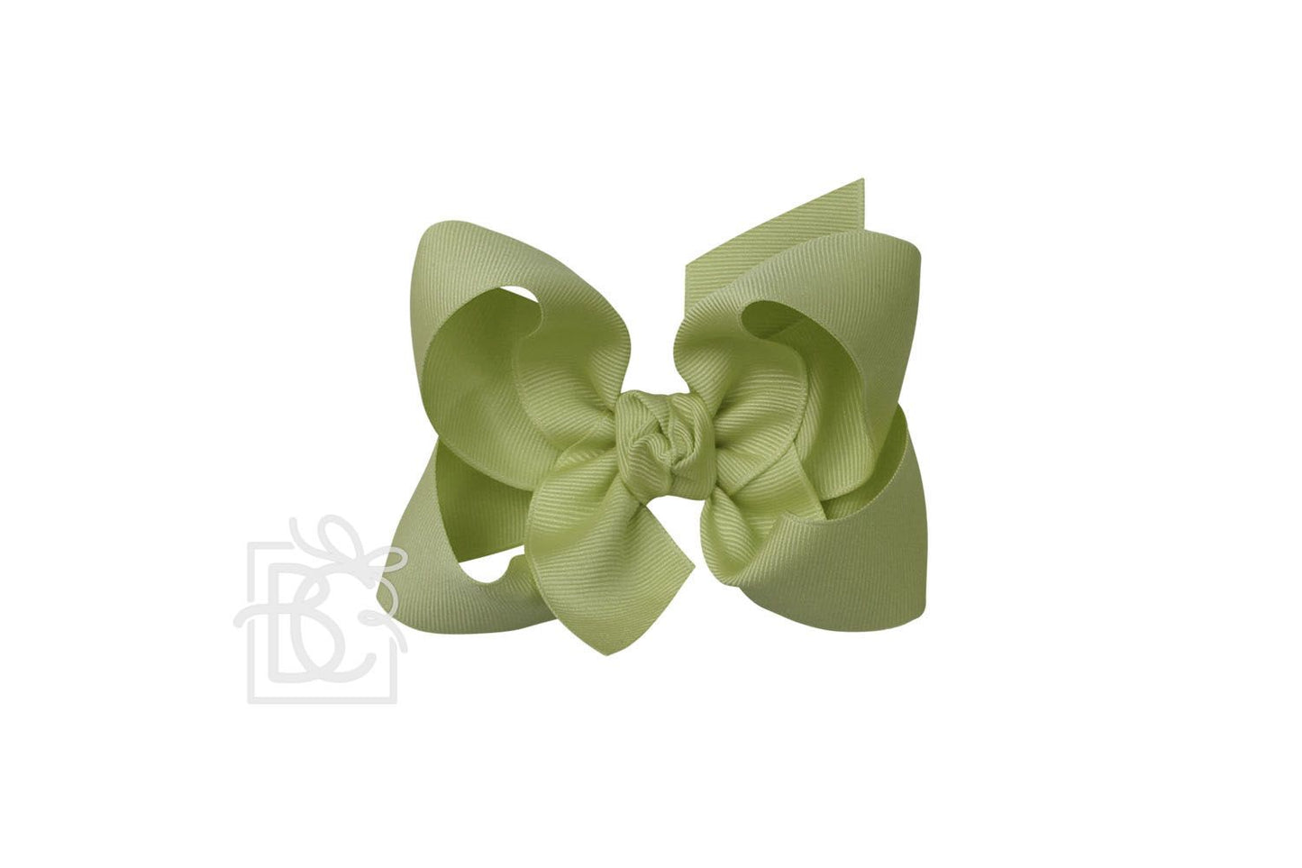 Signature Grosgrain Bow- Spring Moss
