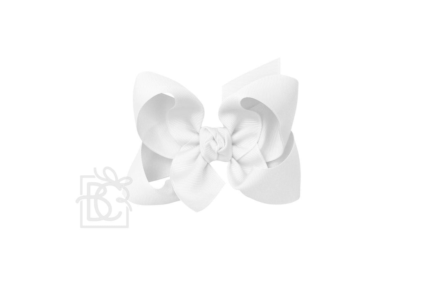 Signature Grosgrain Bow- White